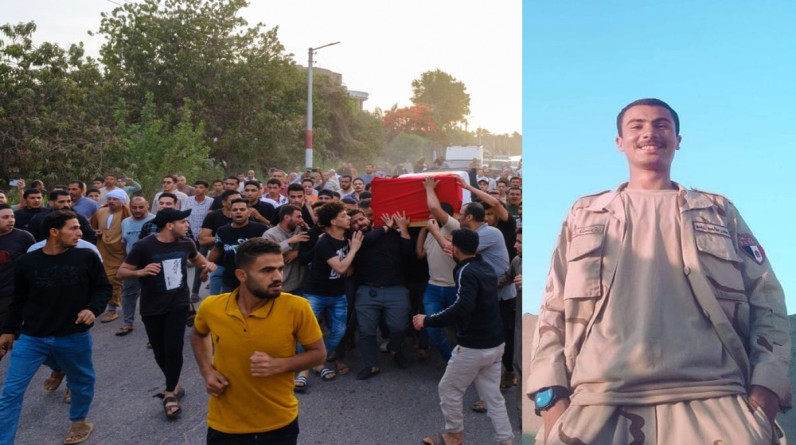 بدون جنازة عسكرية أو حضور رسمي.. تشييع جثمان الشهيد المصري عبدالله رمضان